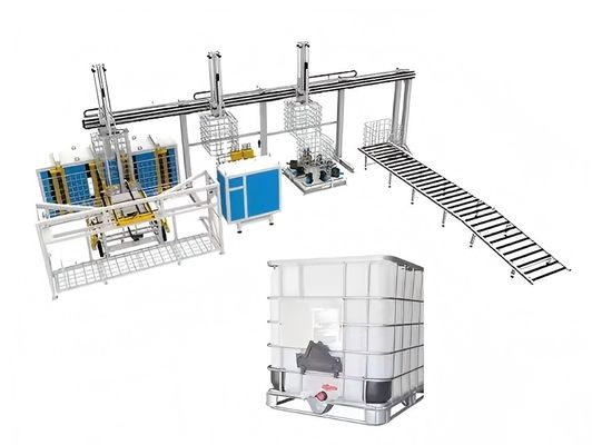 Ταυτόχρονη συγκόλληση IBC Βαρέλι Κλουβί Γραμμή παραγωγής ρυθμιζόμενη ταχύτητα