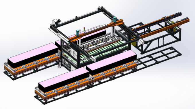 Τρίνταφάρ Ατσάλινα Πίνακα Ραδιενεργοποιητική Γραμμή Παραγωγής Προσαρμόσιμο πάχος πτερυγίου 1