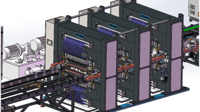 Τρίνταφάρ Ατσάλινα Πίνακα Ραδιενεργοποιητική Γραμμή Παραγωγής Προσαρμόσιμο πάχος πτερυγίου 5