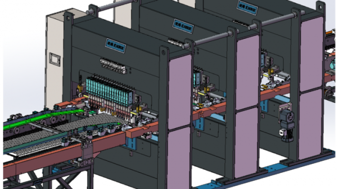 Τρίνταφάρ Ατσάλινα Πίνακα Ραδιενεργοποιητική Γραμμή Παραγωγής Προσαρμόσιμο πάχος πτερυγίου 7